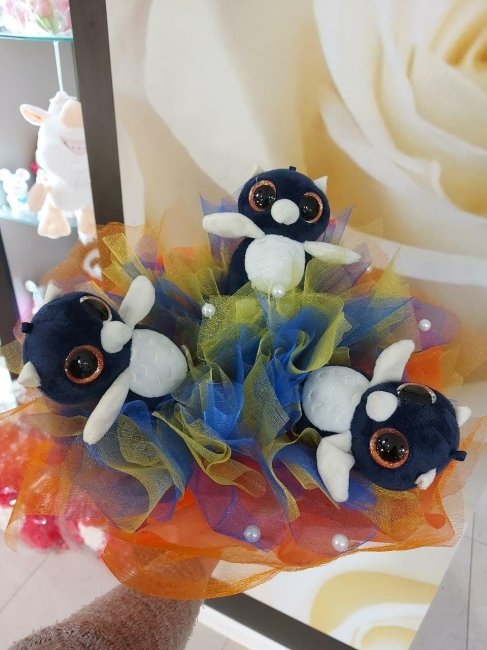 Букеты из мягких игрушек