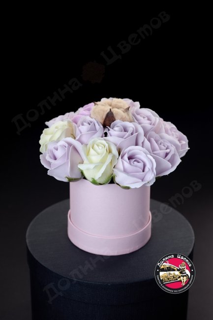 Мыльная роза (фиолетово-желтая)