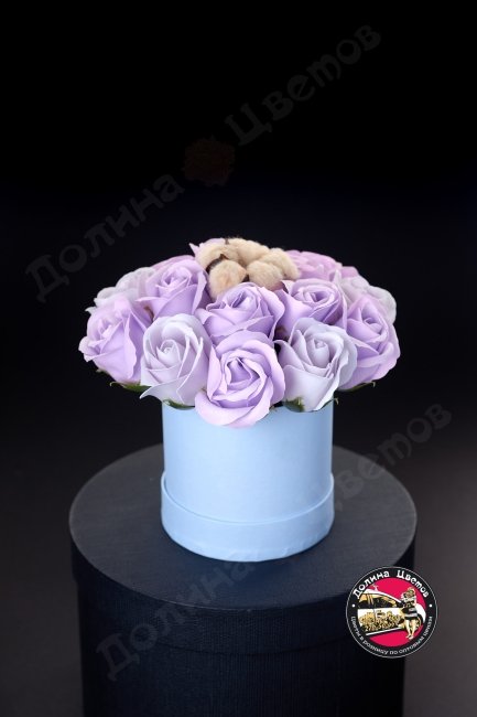 Мыльная роза (фиолетово голубая)