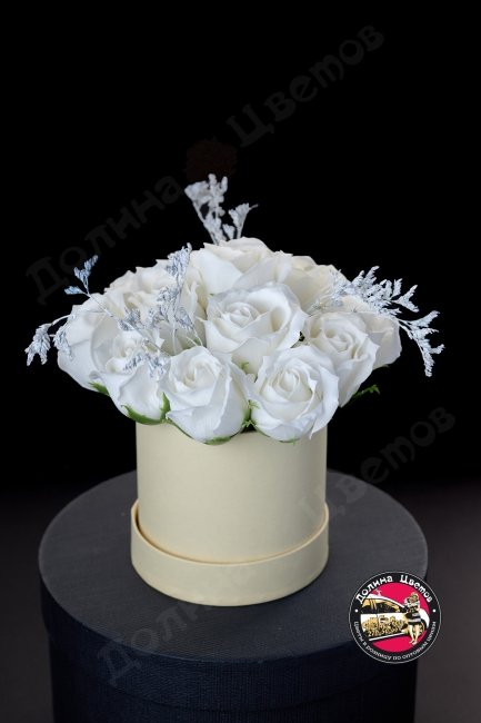 Мыльная роза (белые в желтой коробке)