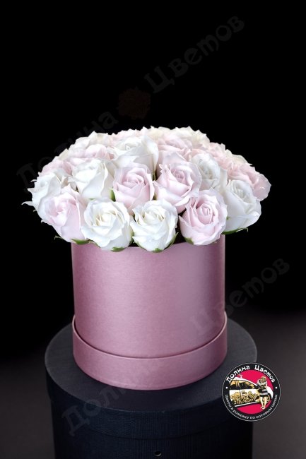 Мыльная роза (бело розовые)