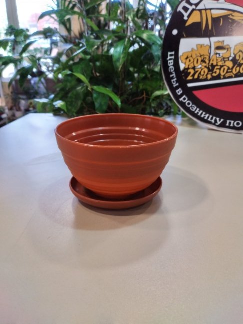 Горшки для цветов. Горшок цвет. «Алиса» 0,5 л, терракот