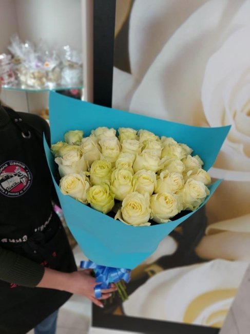 Роза Ивана. Букет из 25 роз. Высота 60 см