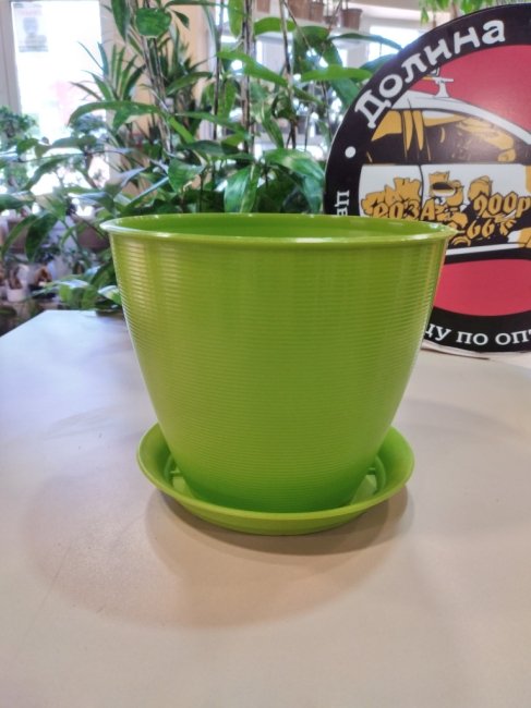 Горшок цвет. «Мальта» 2,2 л, фисташковый