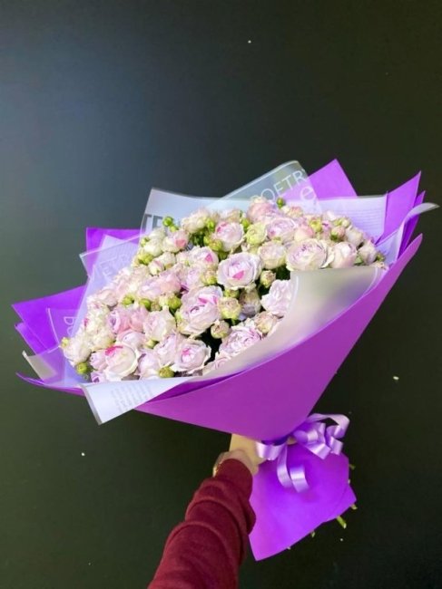 Букет из Розы Лавендер Баблс  (высота  40 см)