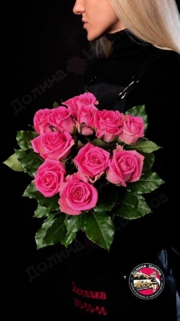 Букет из Розы Абигейл  (высота  40см)